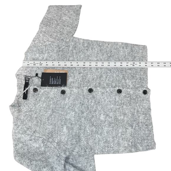 Vero Moda NWT Novah Cardigan Sweater Round Neck Gray Sz Small - Picture 9 of 9